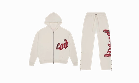 OG LOGO V2 BONE, SWEATSUIT "Red" Lake Glow