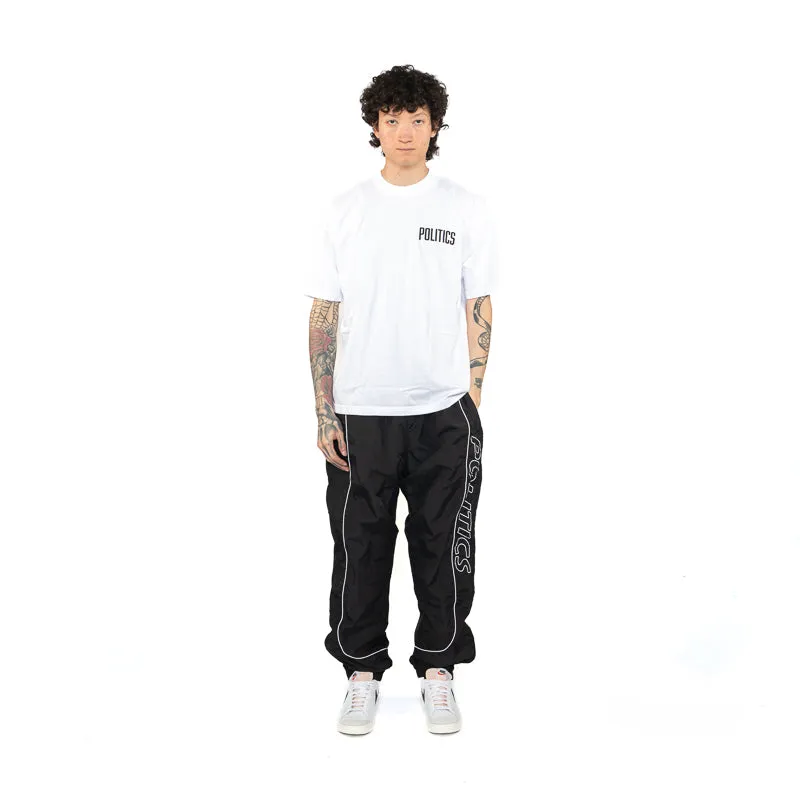 Tassel accents park event Politics Bootleg Tee - White