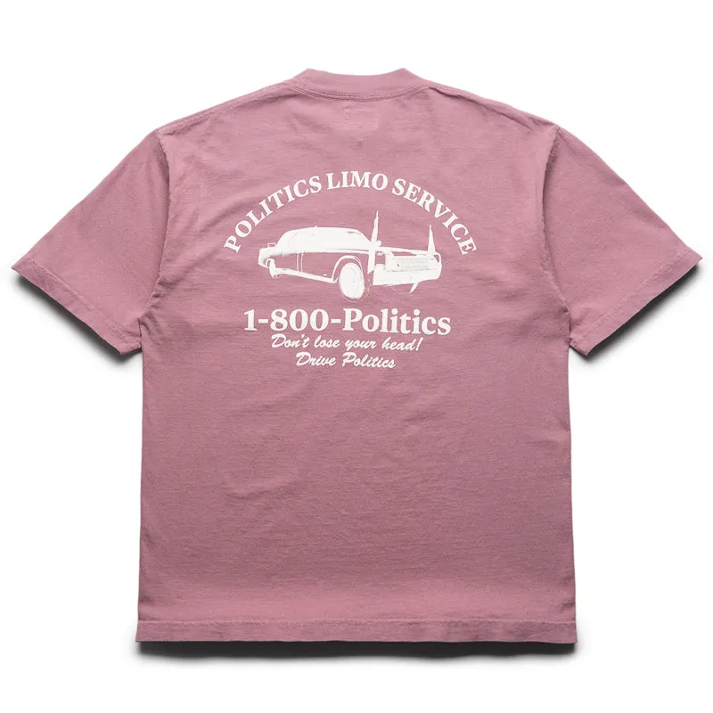 semi-formal style Politics Limo Tee - Mauve