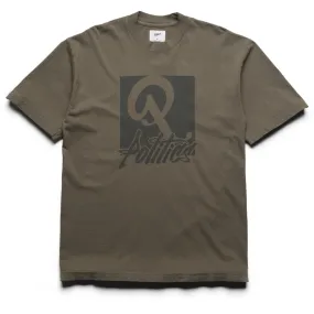 Politics Oversized Graffiti Tee - Army Recycled Polyester Blend