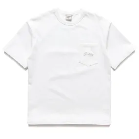 Retro Prints Politics Pocket Tee - Creme