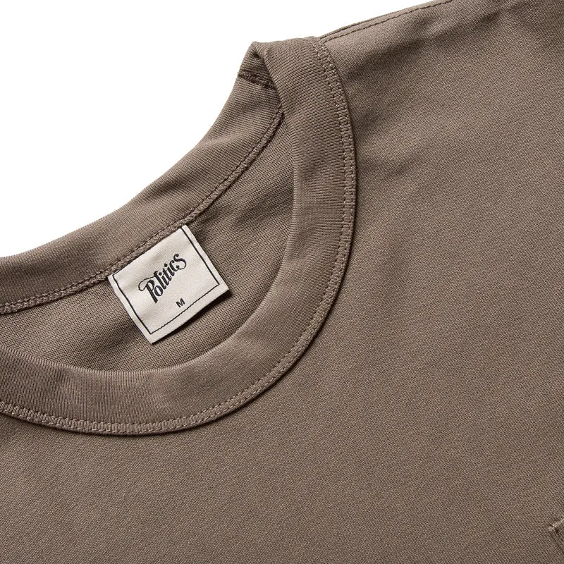 Hats Politics Pocket Tee - Mocha