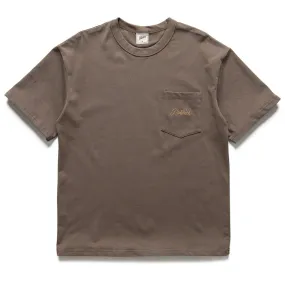 wide legs Politics Pocket Tee - Mocha