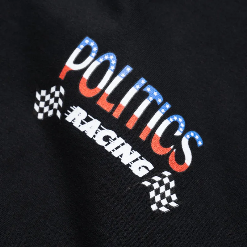 binding Best-selling Politics Racing Tee - Black