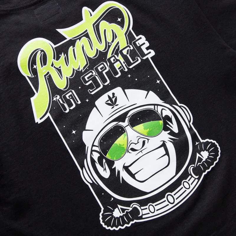 Politics Runtz In Space Tee - Black boat venue Metallic colors