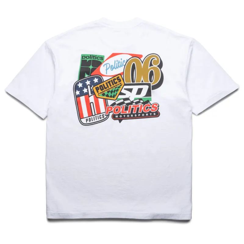 Soft Texture Politics Sponsor Tee - White