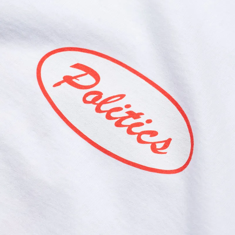 cuffs Politics Sponsor Tee - White