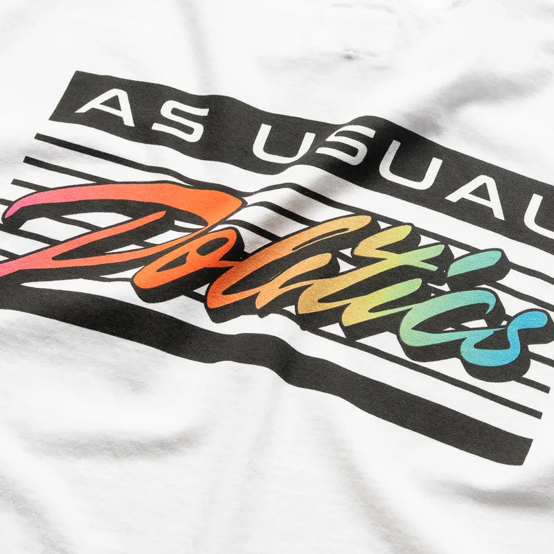 Cloudy day wrap waist Politics Wicked Tee - White