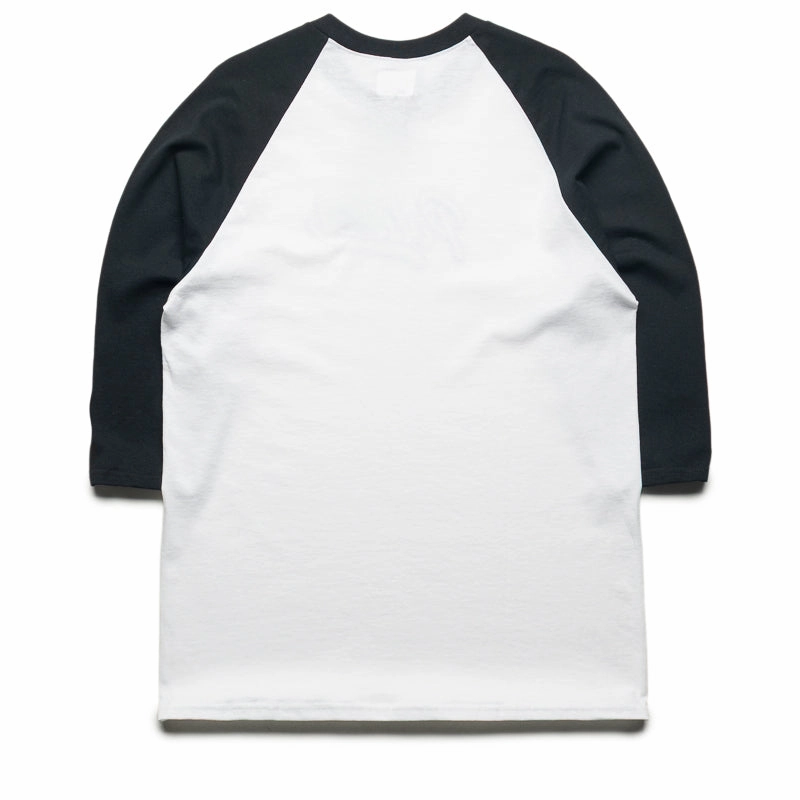 Politics Script Raglan - White/Black functionality Maxi length