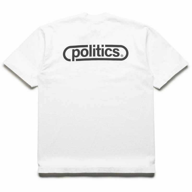 Politics Shop Tee - White safari event
