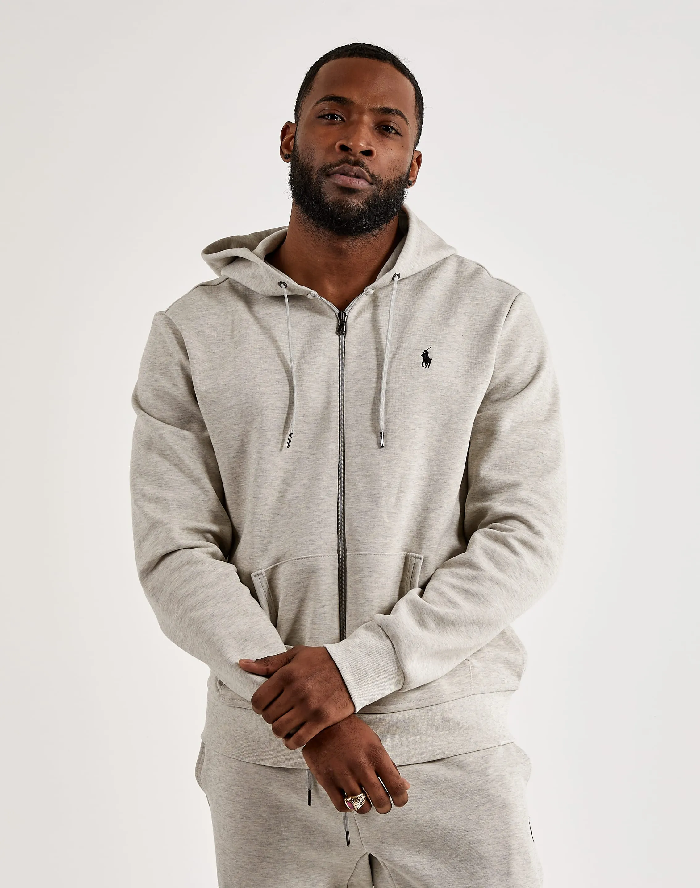 StretchableFabric Polo Ralph Lauren Double-Knit Full-Zip Hoodie