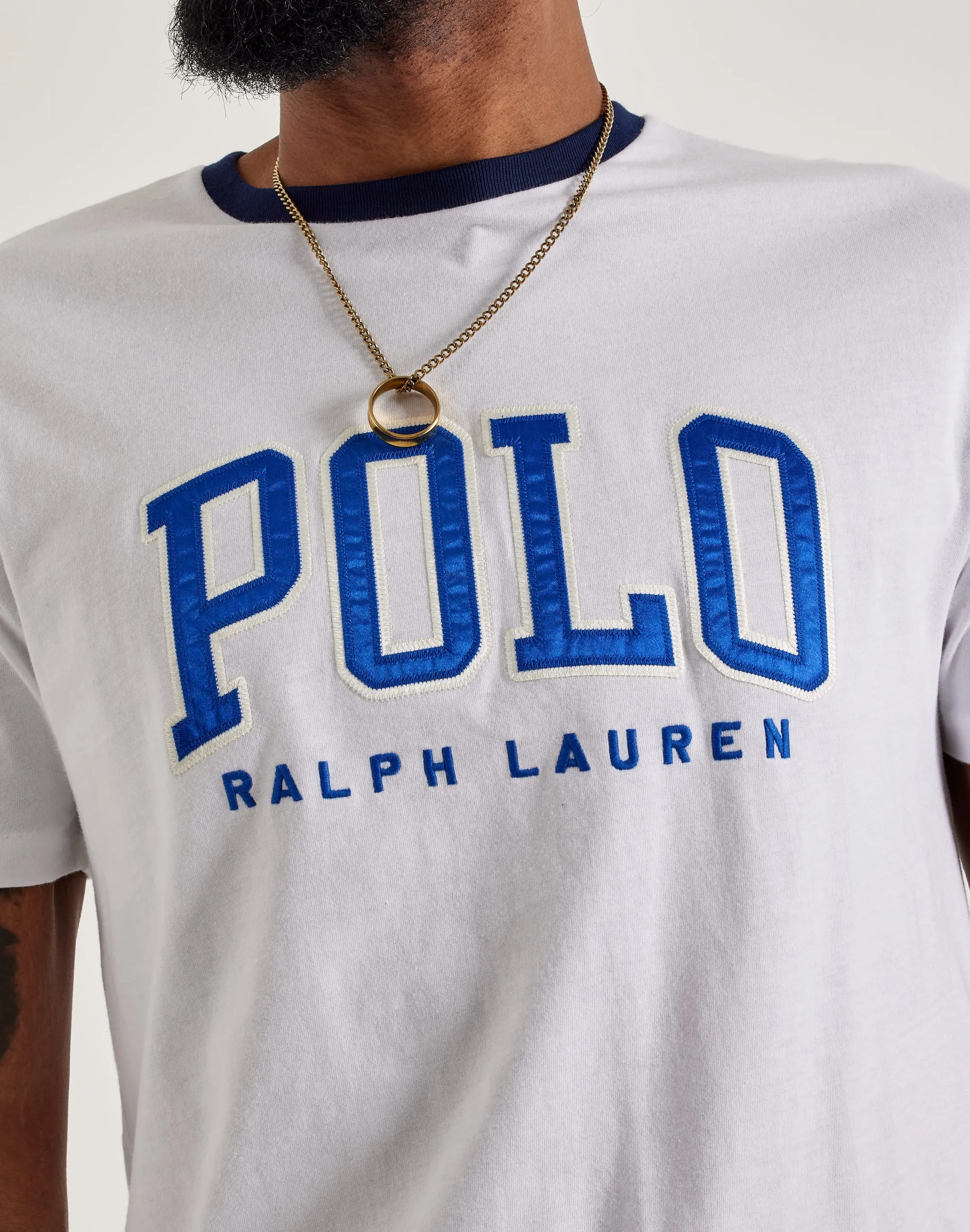Polo Ralph Lauren Embroidered Logo Tee Calm Core