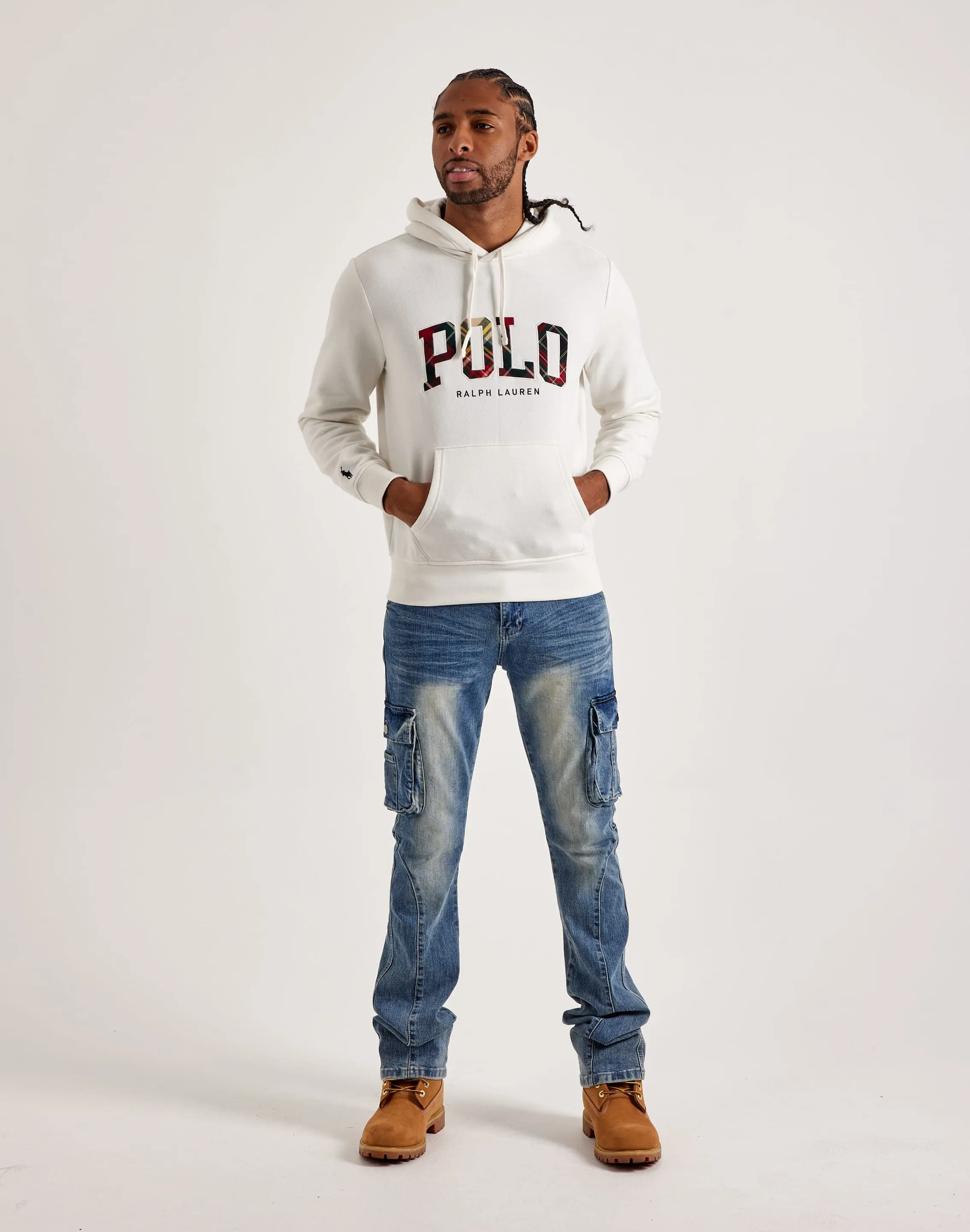 Polo Ralph Lauren Plaid Logo Hoodie TearResistant Material Meta Mood