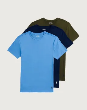 Polo Ralph Lauren Slim-Fit Cotton Crewneck Tee 3-Pack Energy Mood Desk Style