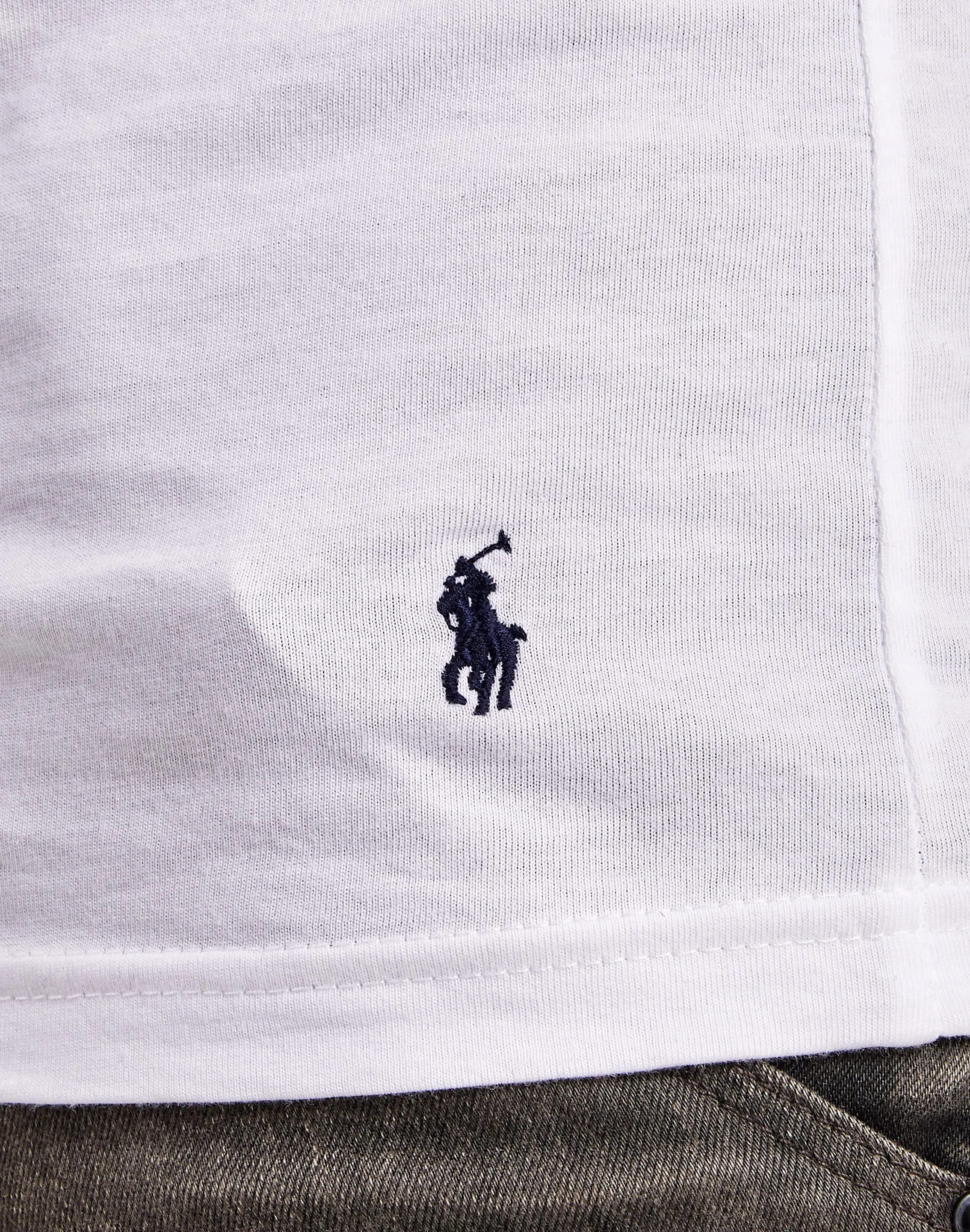 Polo Ralph Lauren Slim Fit Cotton V-Neck Tee 3-Pack AdjustableWaist