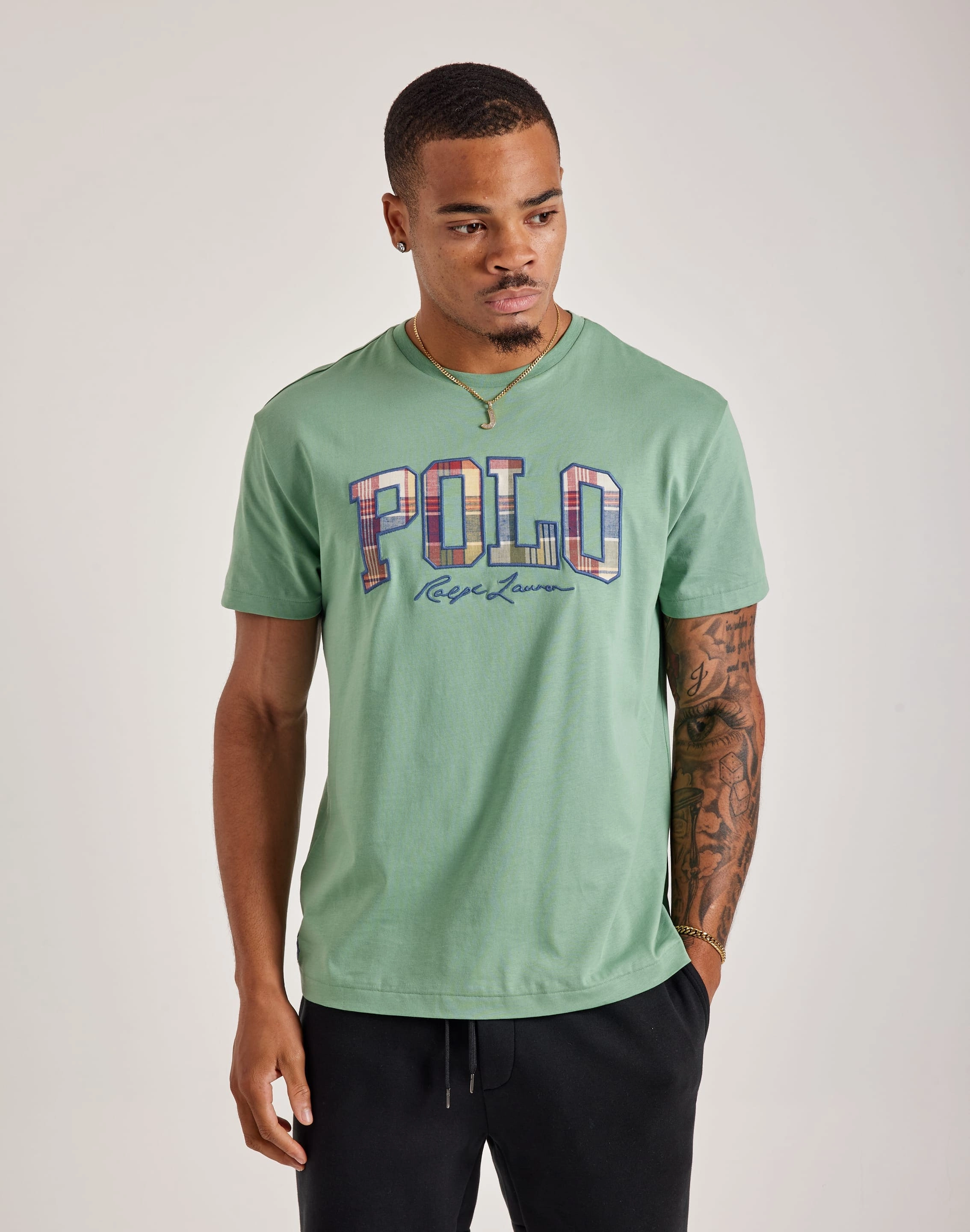 Polo Ralph Lauren Plaid Logo Tee LightweightInsulation