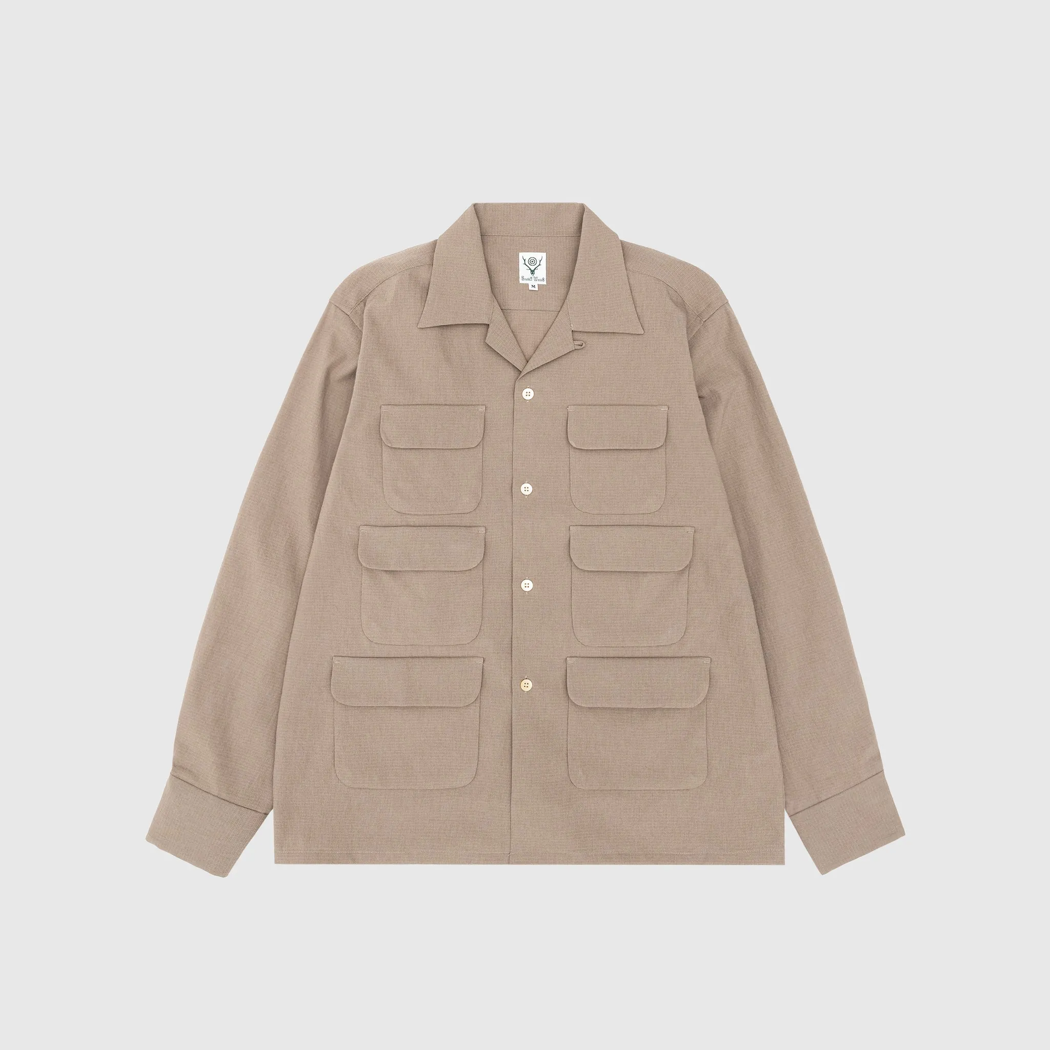 POLY COOLISH CLOTH 6 POCKET CLASSIC SHIRT Relaxed Silhouette Trendy Apparel