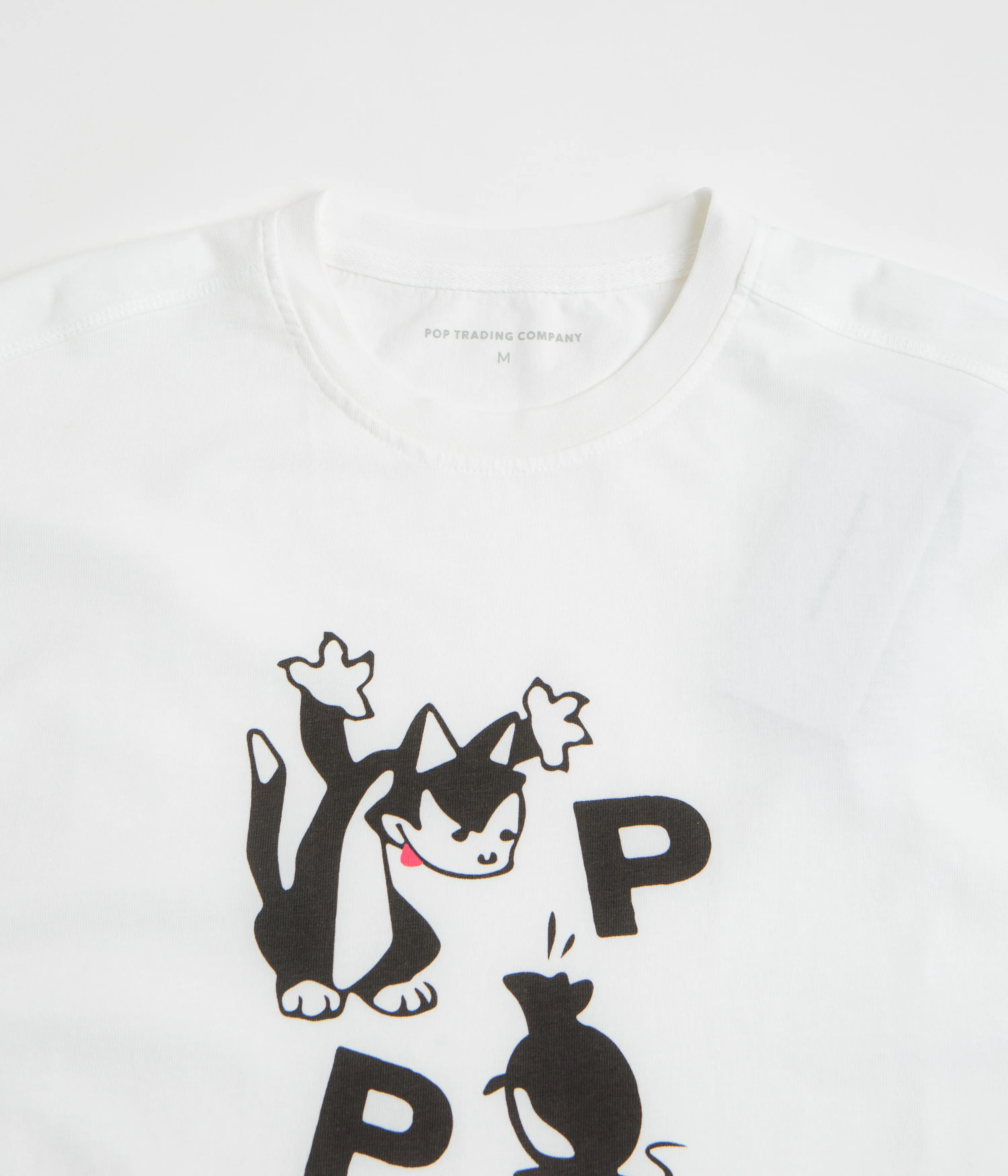 Swimwear functionality Pop Trading Company Catch T-Shirt - White / Black