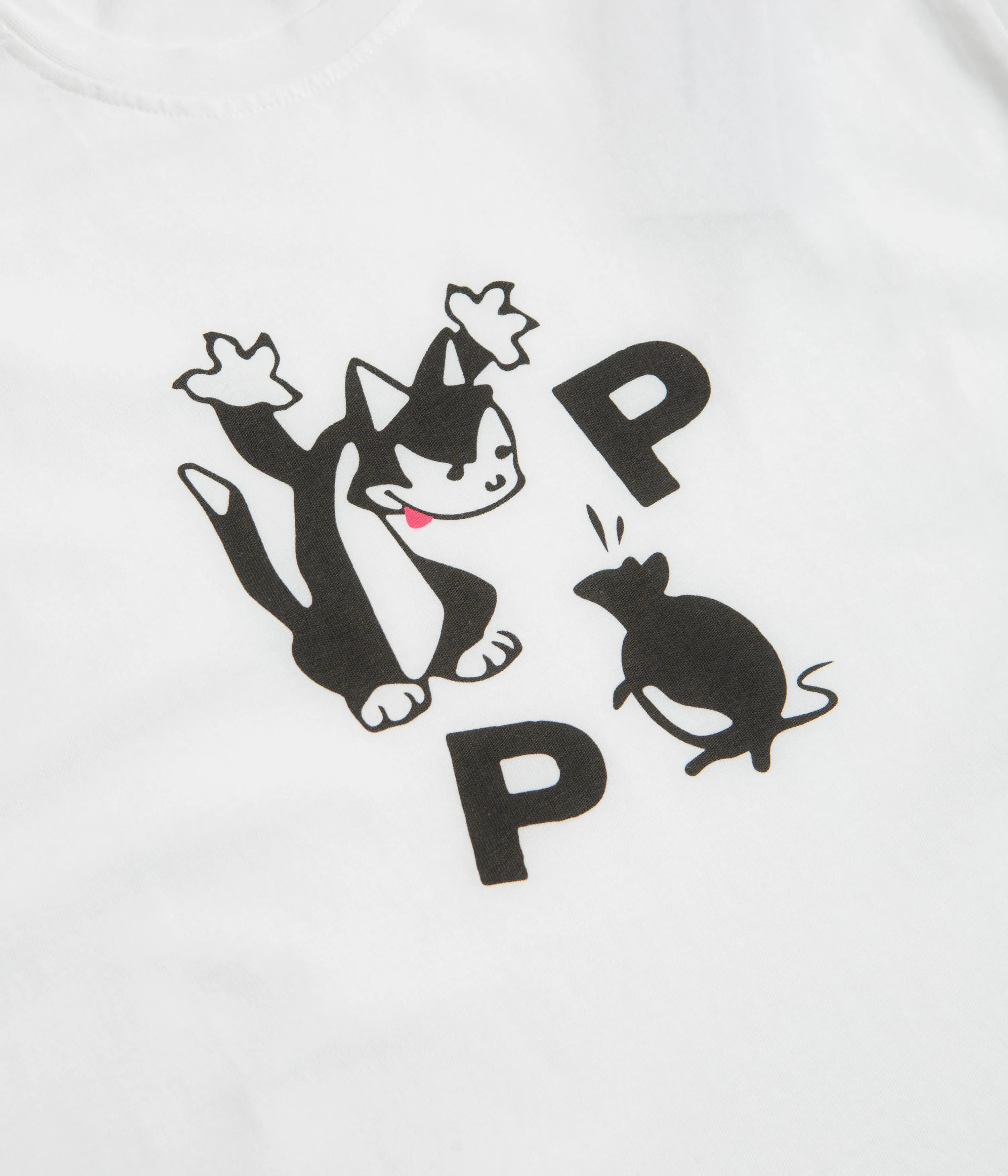 Pop Trading Company Catch T-Shirt - White / Black Home Wear billiards event