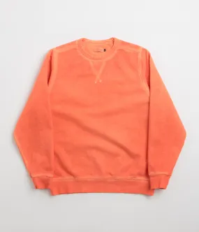 Pop Trading Company Logo Crewneck Sweatshirt - Island Poppy pearl accents Relaxed Vibe