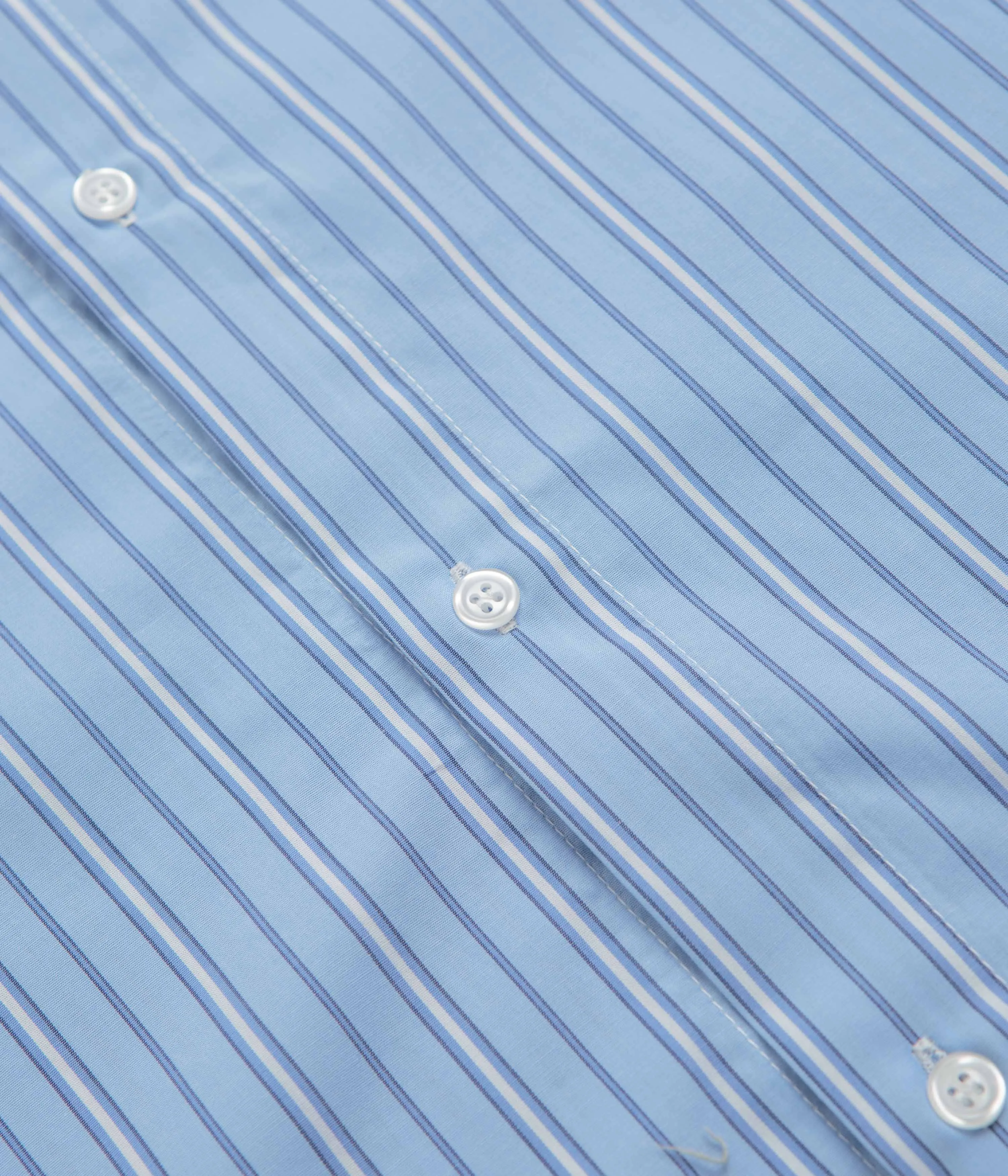 hypoallergenic Classic Look Pop Trading Company Striped Logo Shirt - Blue