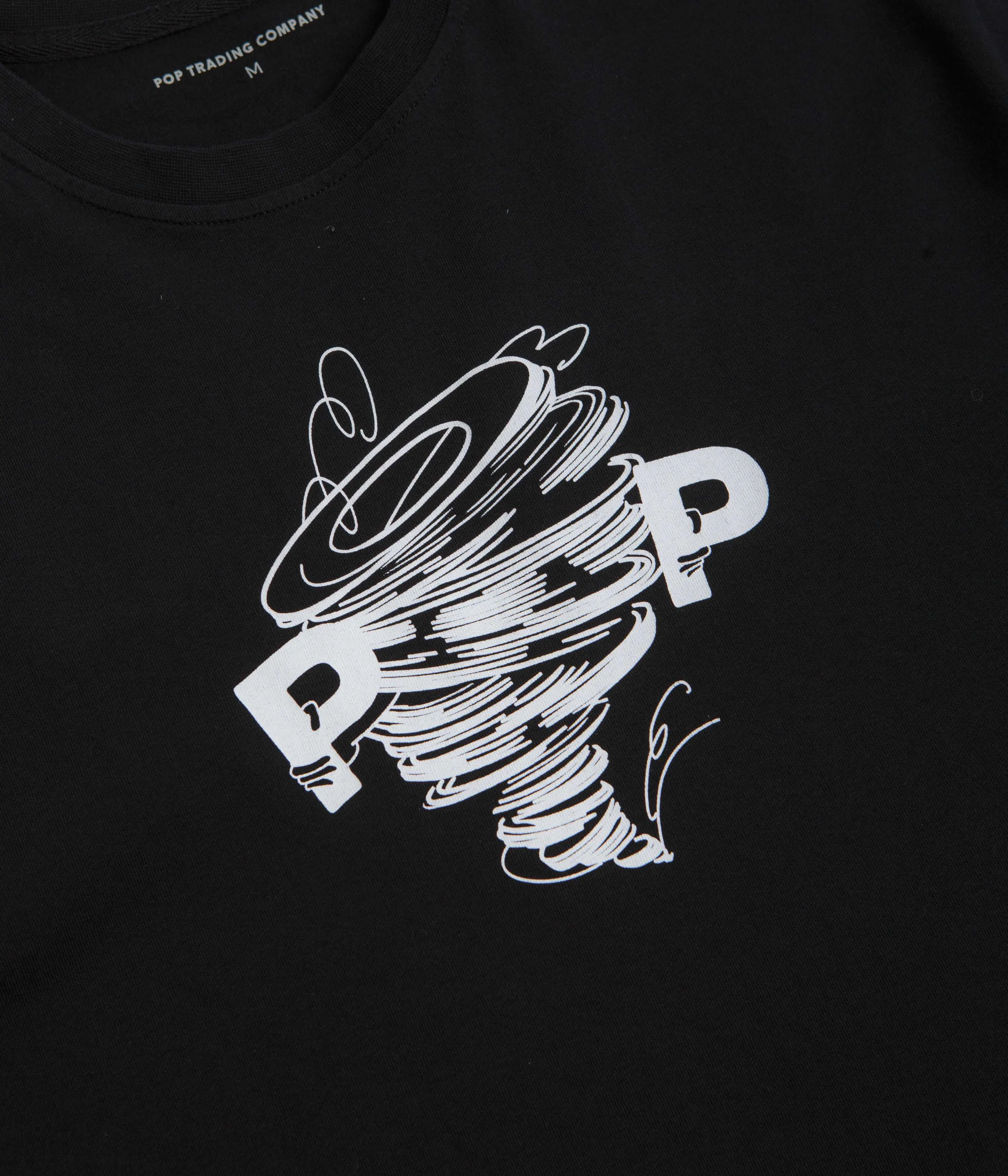 Pop Trading Company Swirl T-Shirt - Black Dance wear zoo venue
