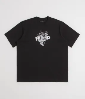 Pop Trading Company Swirl T-Shirt - Black badminton