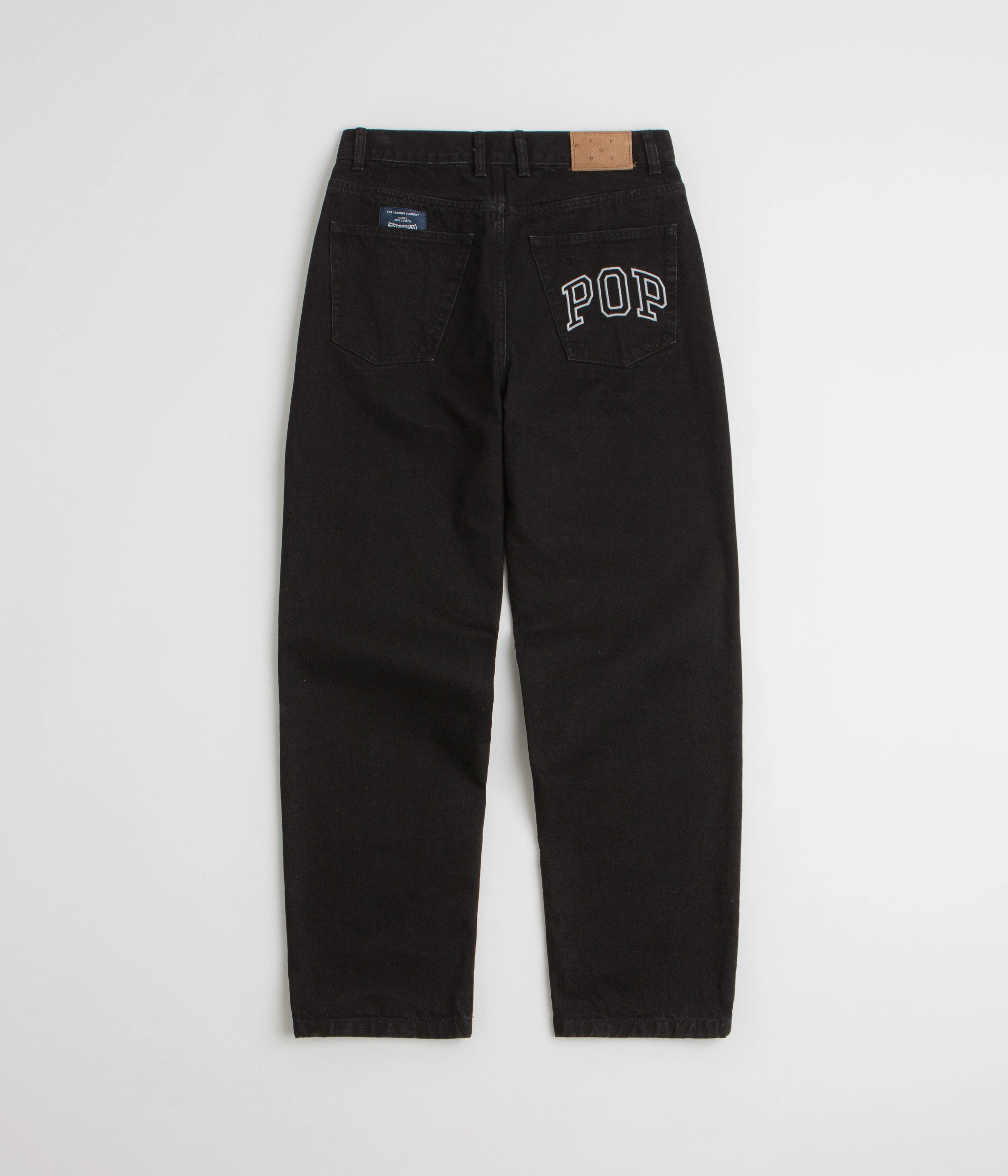Pop Trading Company DRS Denim Arch Pants - Rinsed Black Airy Feel