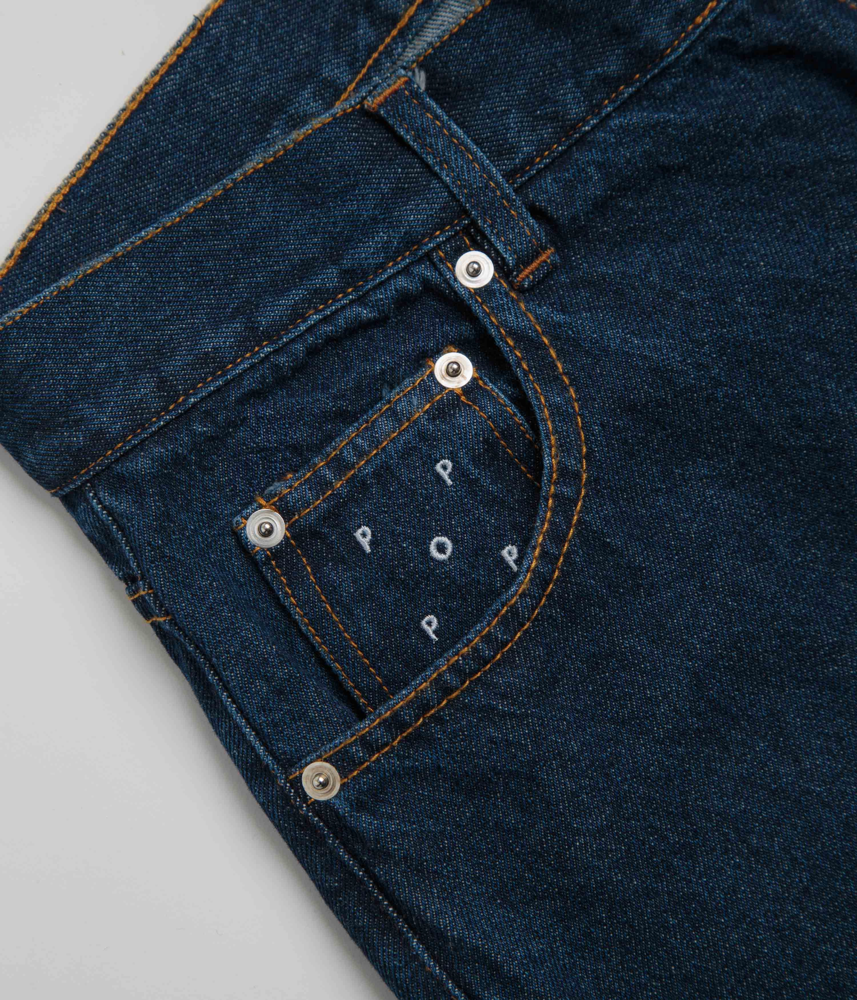 Zip-off legs Pop Trading Company DRS Denim Pants - Rinsed