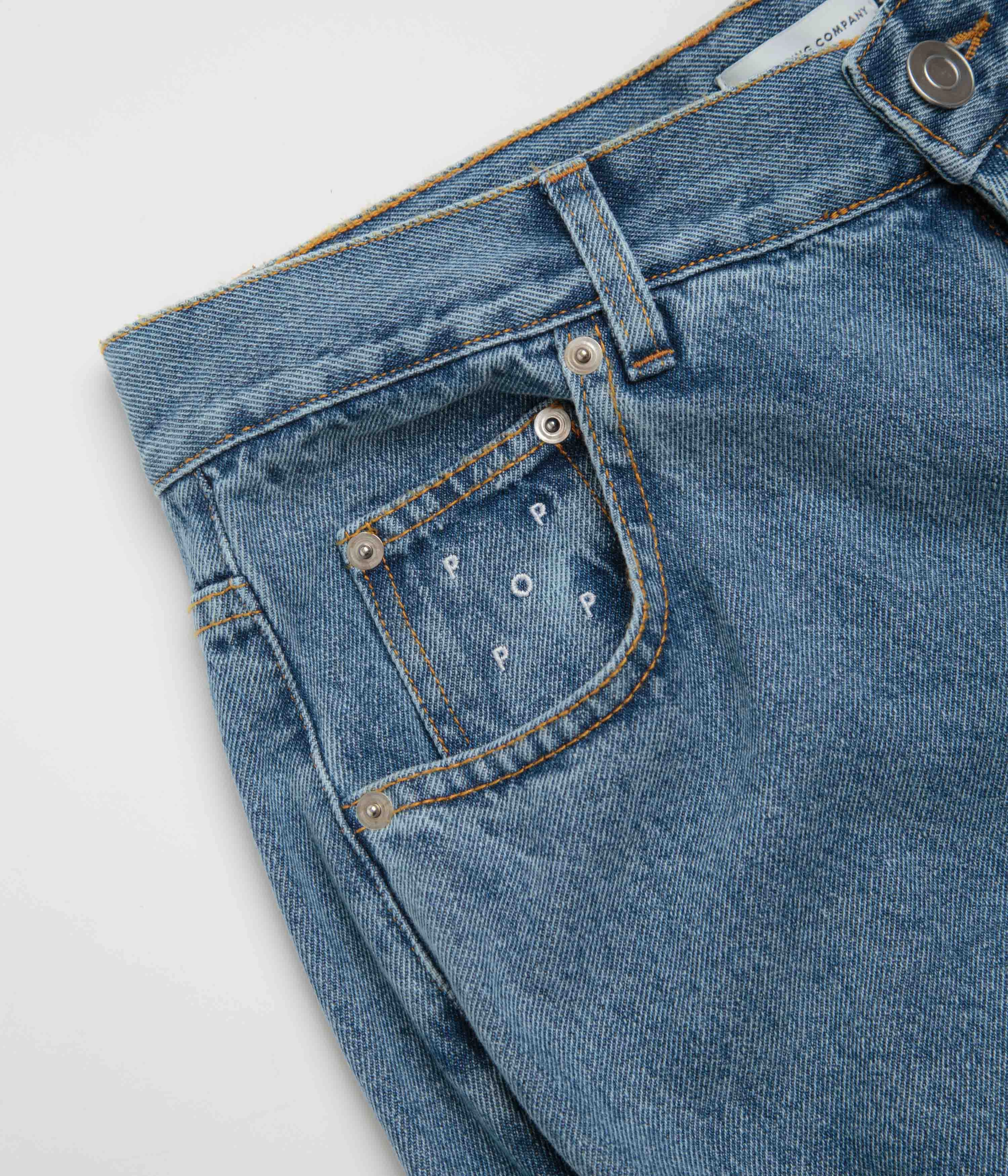 Pop Trading Company DRS Denim Pants - Stonewashed NonSlipGrip