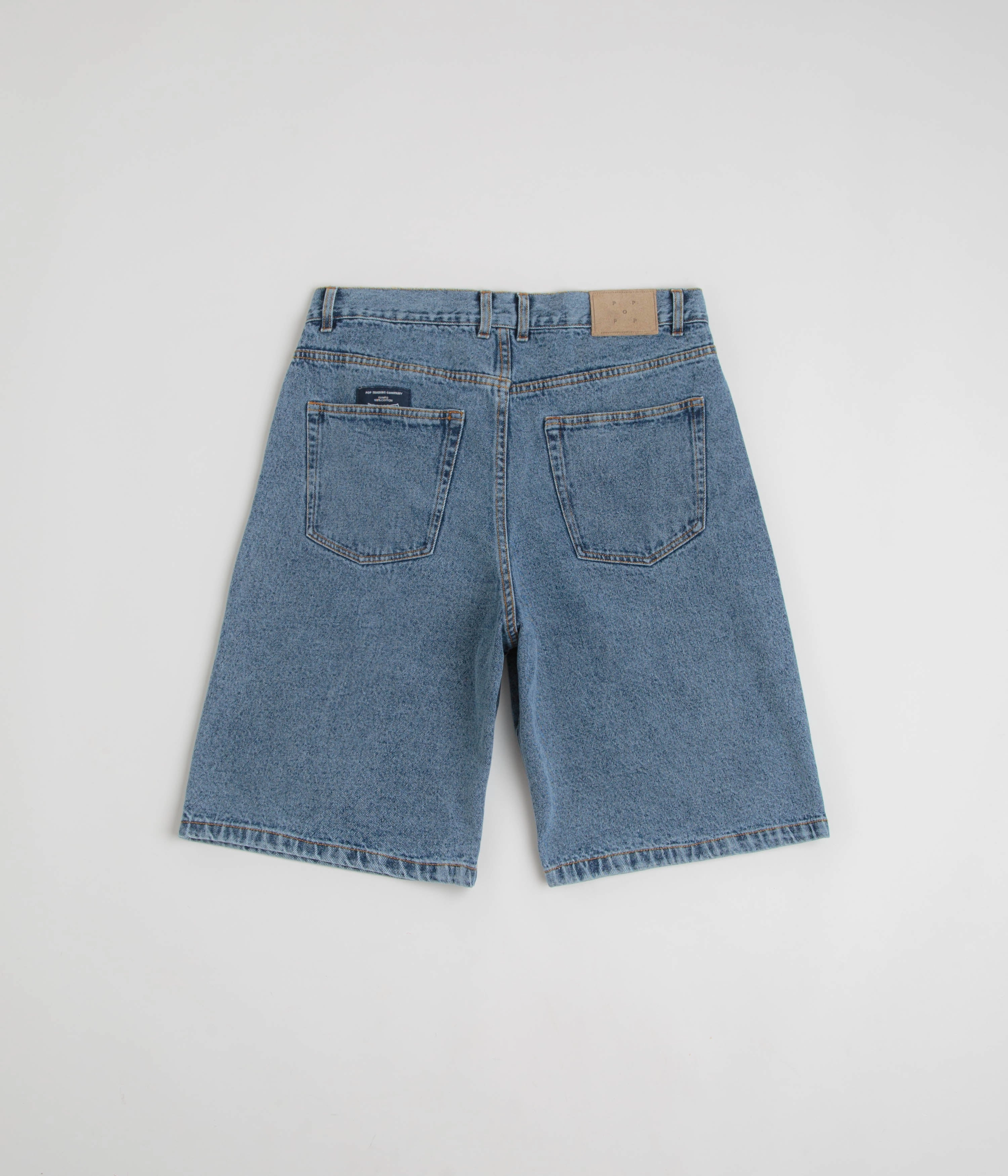 Ultra Soft Touch Pop Trading Company DRS Denim Shorts - Stone Washed