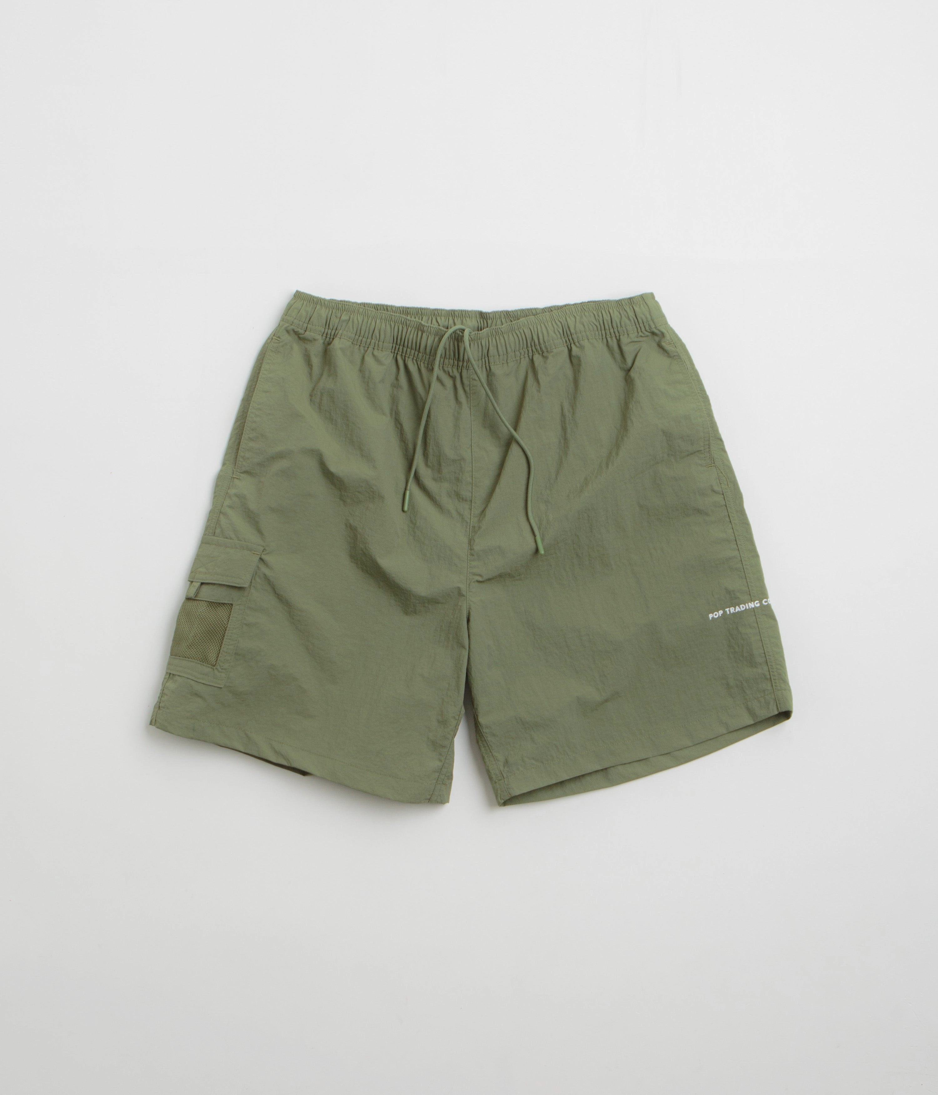 animal print shorts runners Pop Trading Company Painter Shorts - Four Leaf Clover