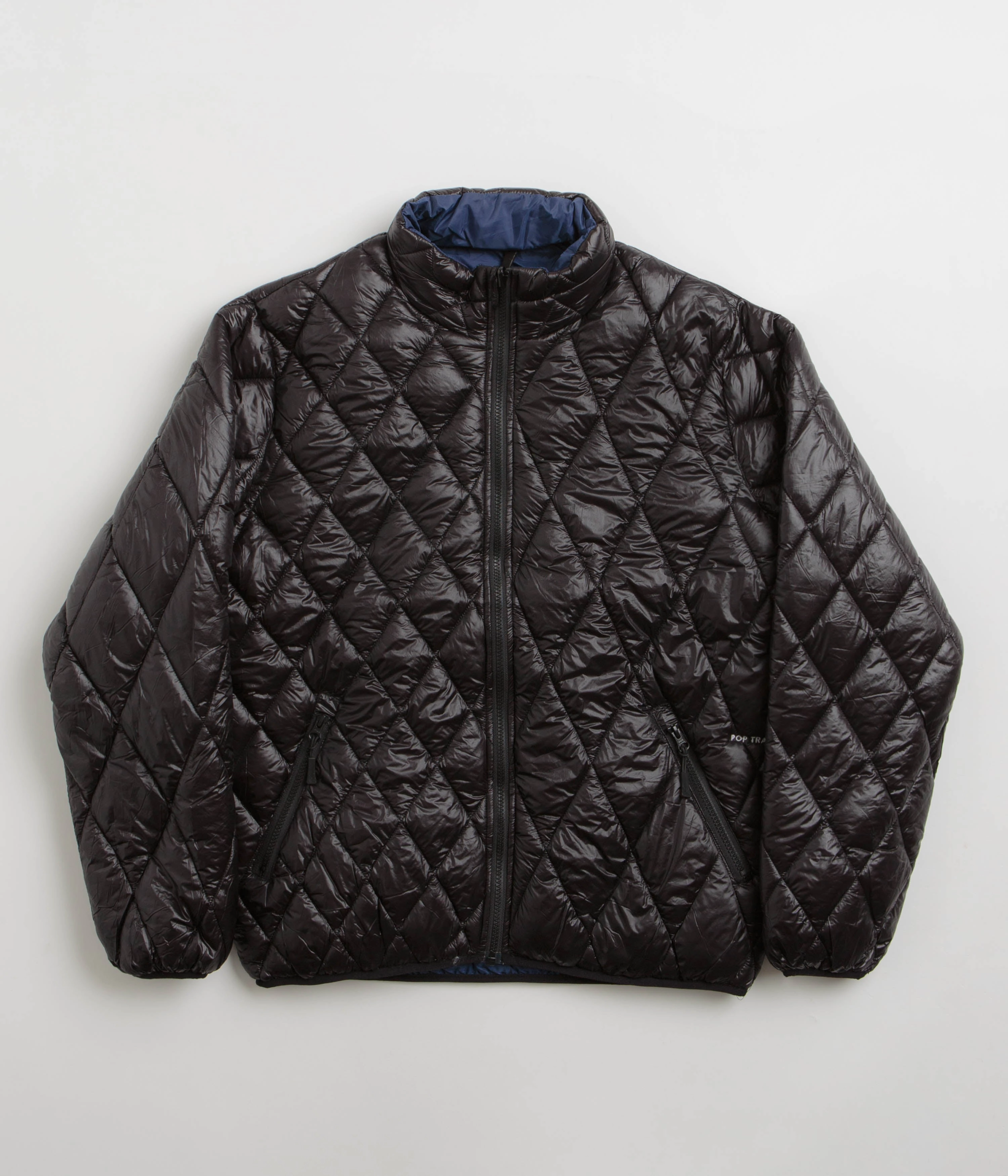 Headband Modular Layering System Pop Trading Company Quilted Reversible Jacket - Black