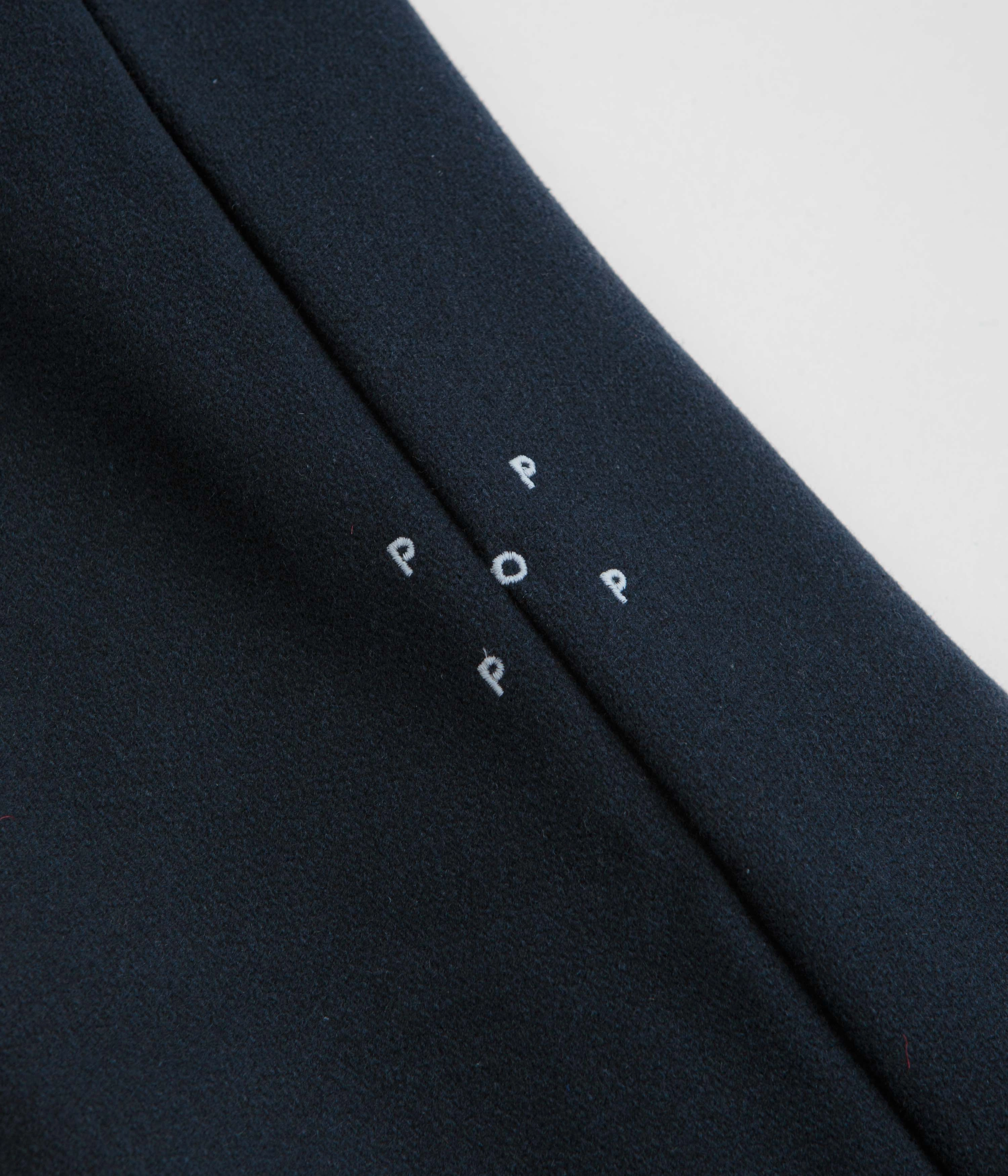 Pop Trading Company Wool Hewitt Suit Pants - Navy Sophisticated Look Core Ease