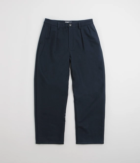 Pop Trading Company Wool Hewitt Suit Pants - Navy Hypoallergenic fabric Printed design