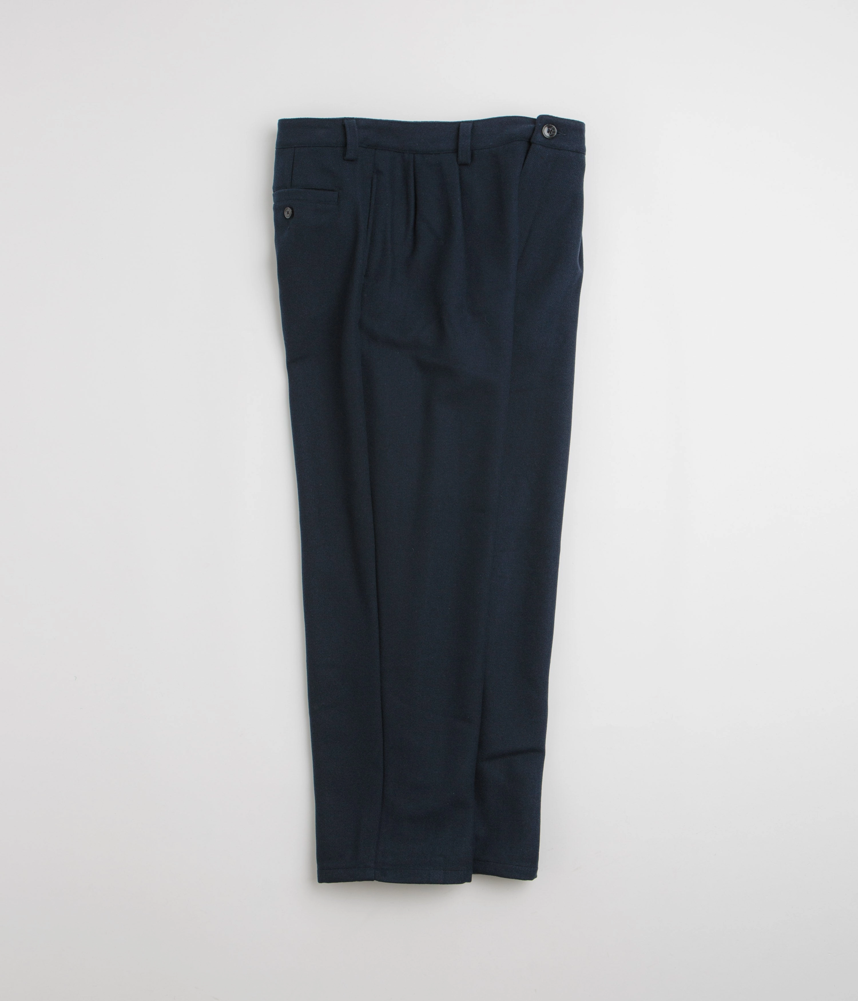 Wrinkle-Resistant Back pockets Pop Trading Company Wool Hewitt Suit Pants - Navy