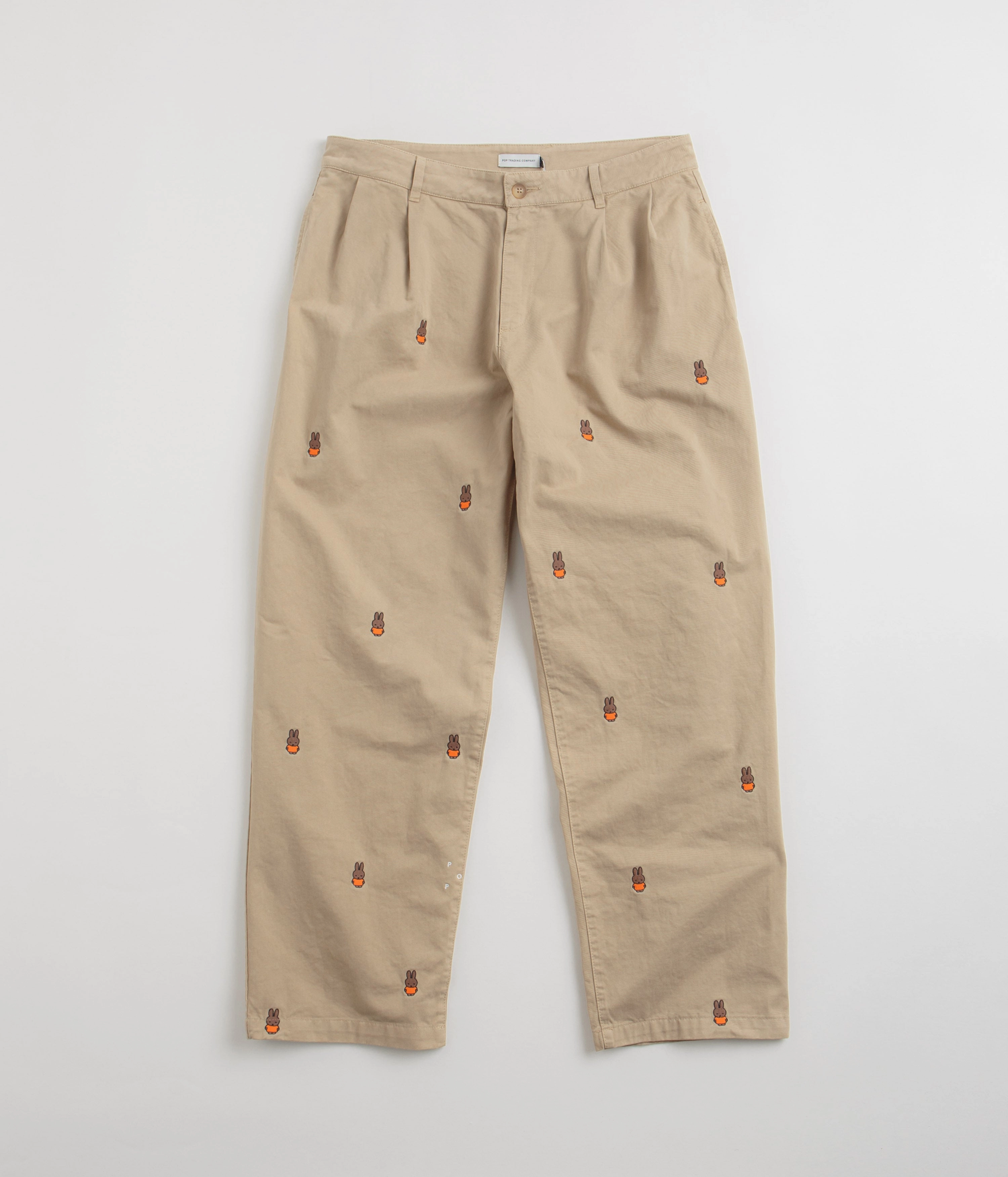 Pop Trading Company x Miffy Suit Pants - Khaki hypoallergenic Wool blend