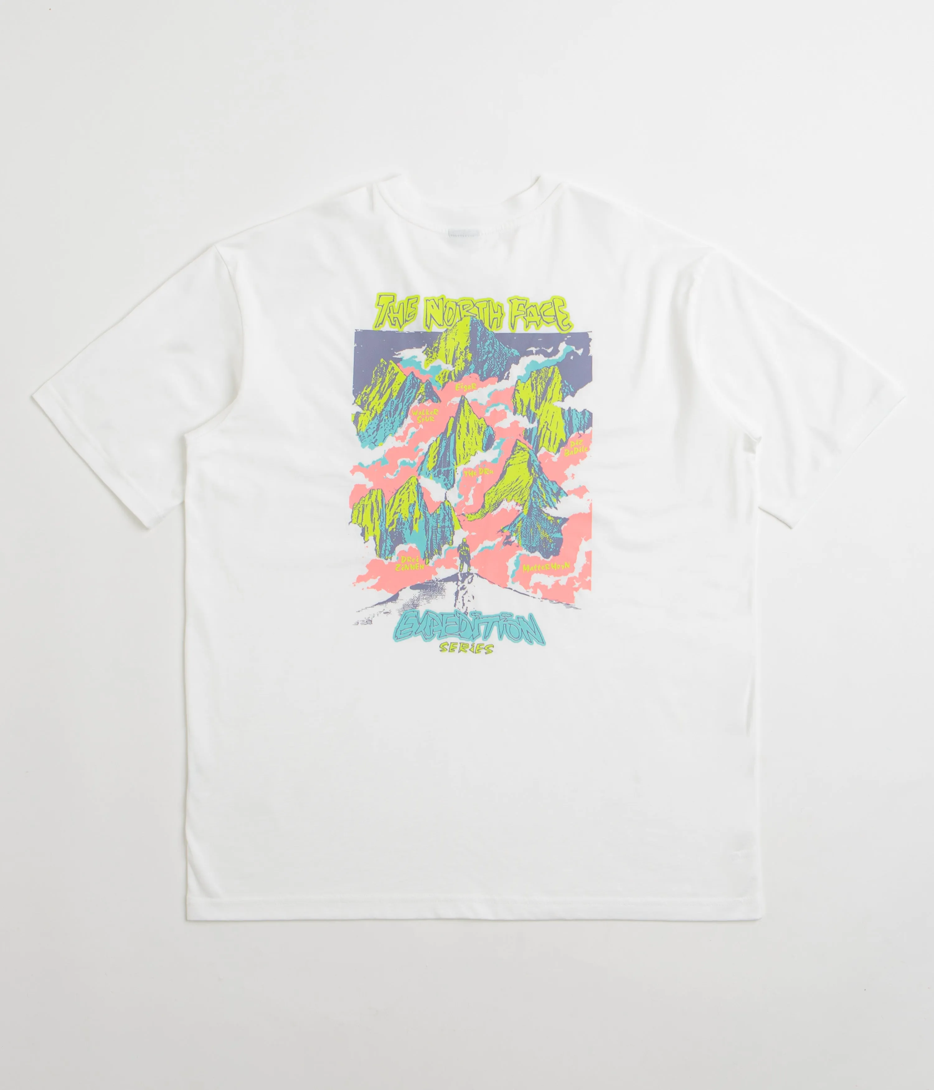 The North Face Expedition Celebration Oversized T-Shirt - TNF White Female Cloudy day