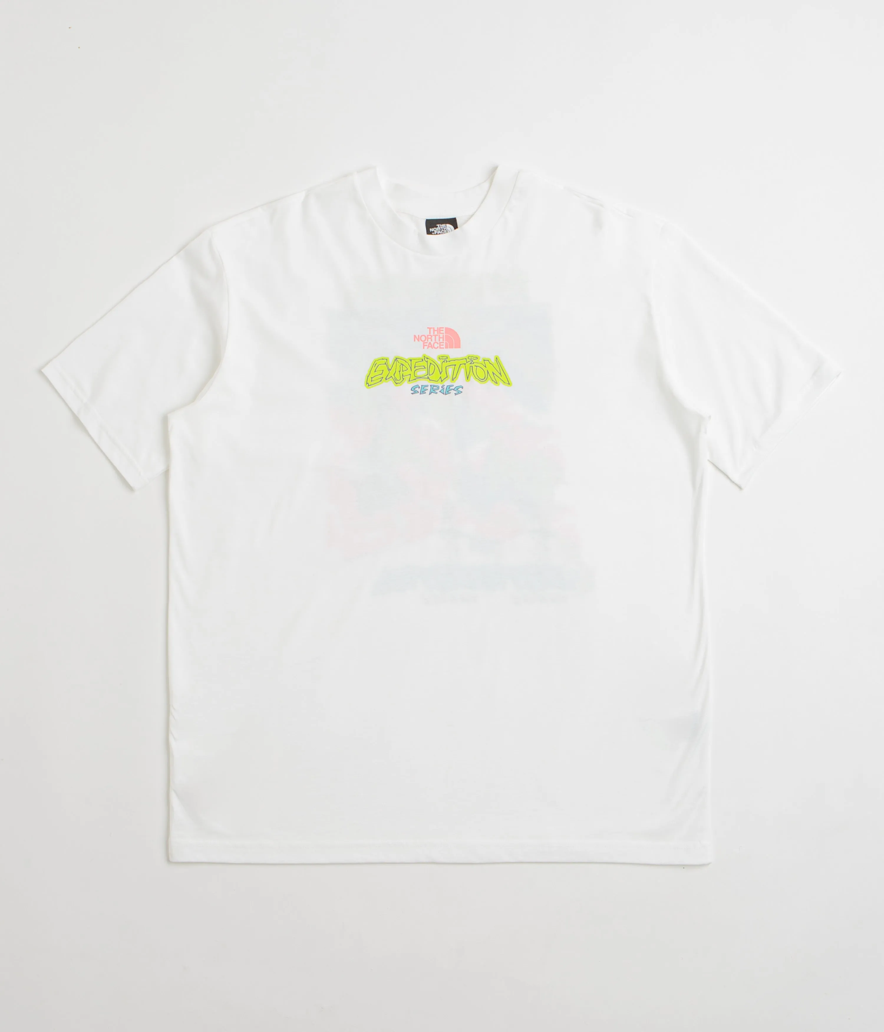 dark colors camping clothes The North Face Expedition Celebration Oversized T-Shirt - TNF White