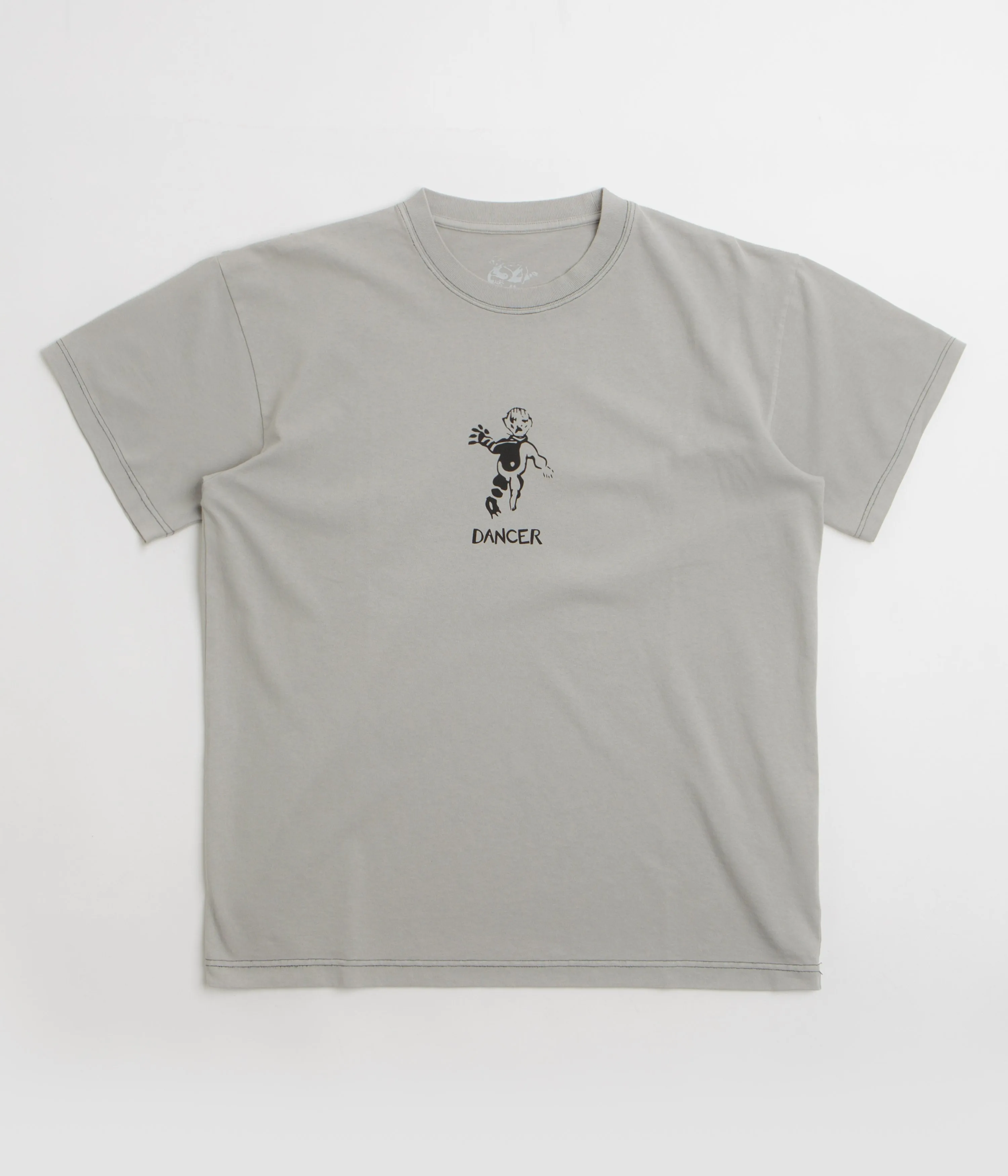 Dancer OG Logo T-Shirt - Oyster Grey Pigment stretchy fabric vacation rental venue