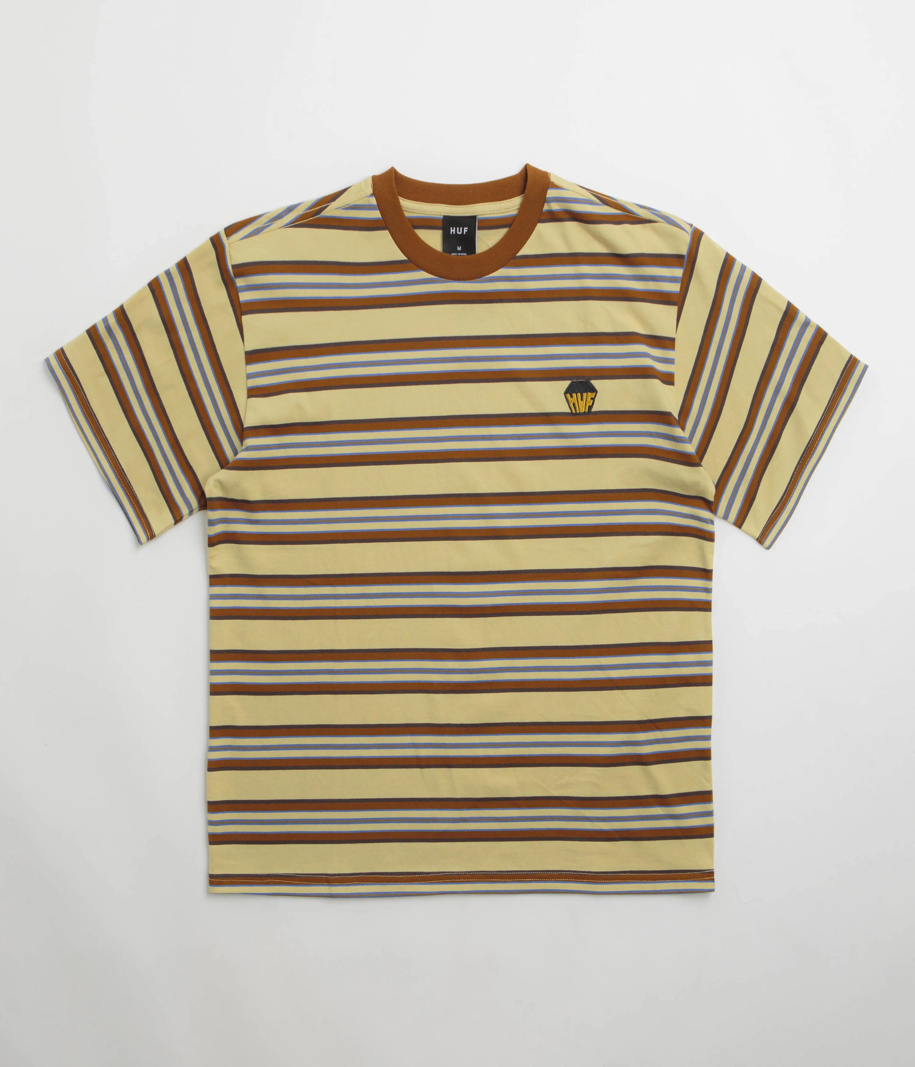 HUF Big Block Stripe T-Shirt - Clay Ultraviolet Protection Factor Wedding
