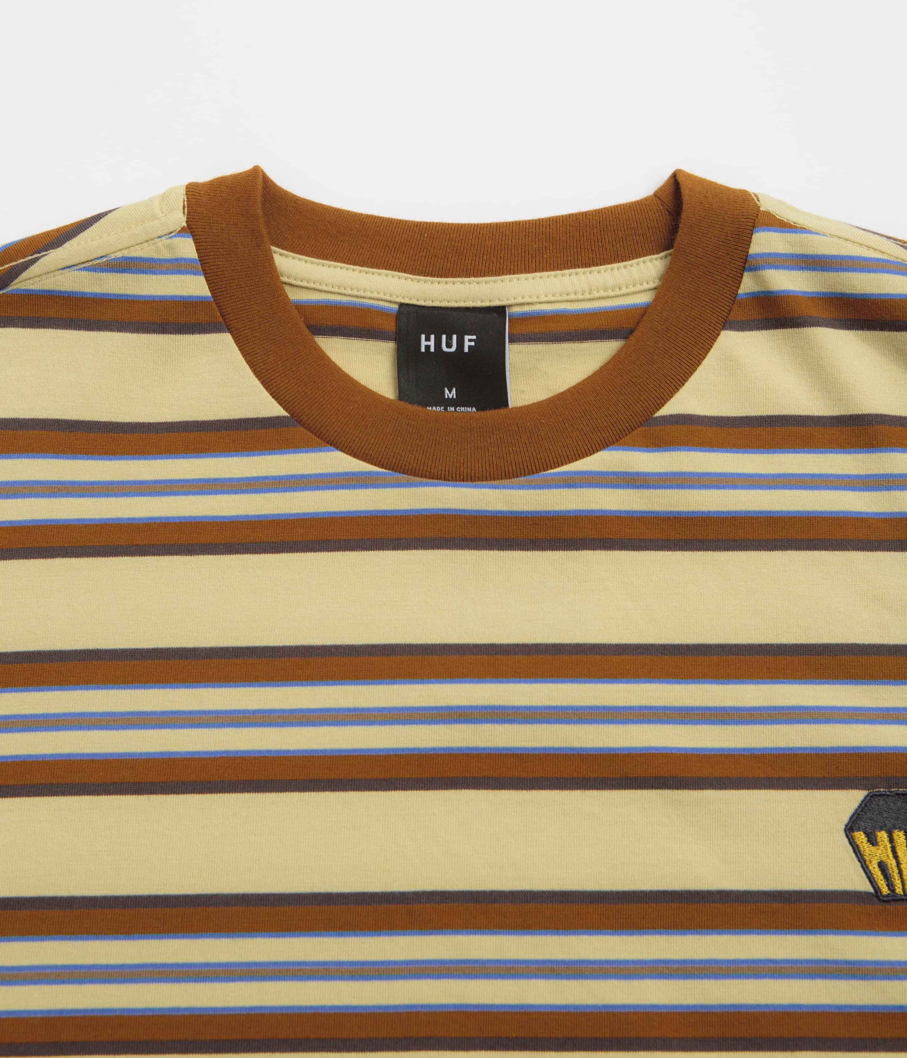 HUF Big Block Stripe T-Shirt - Clay Classic
