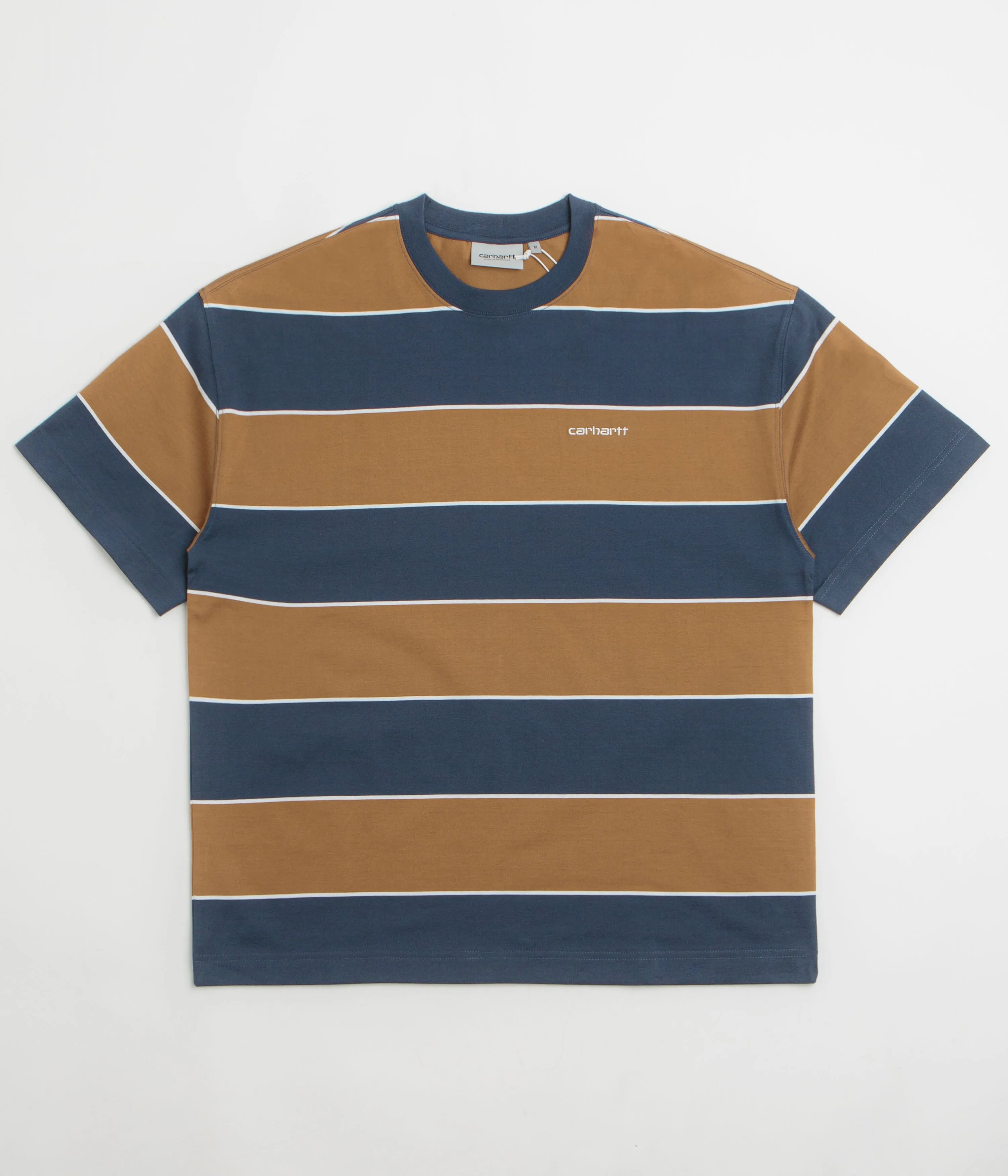 Yoga wear safari event Carhartt Quinby T-Shirt - Quinby Stripe / Blue