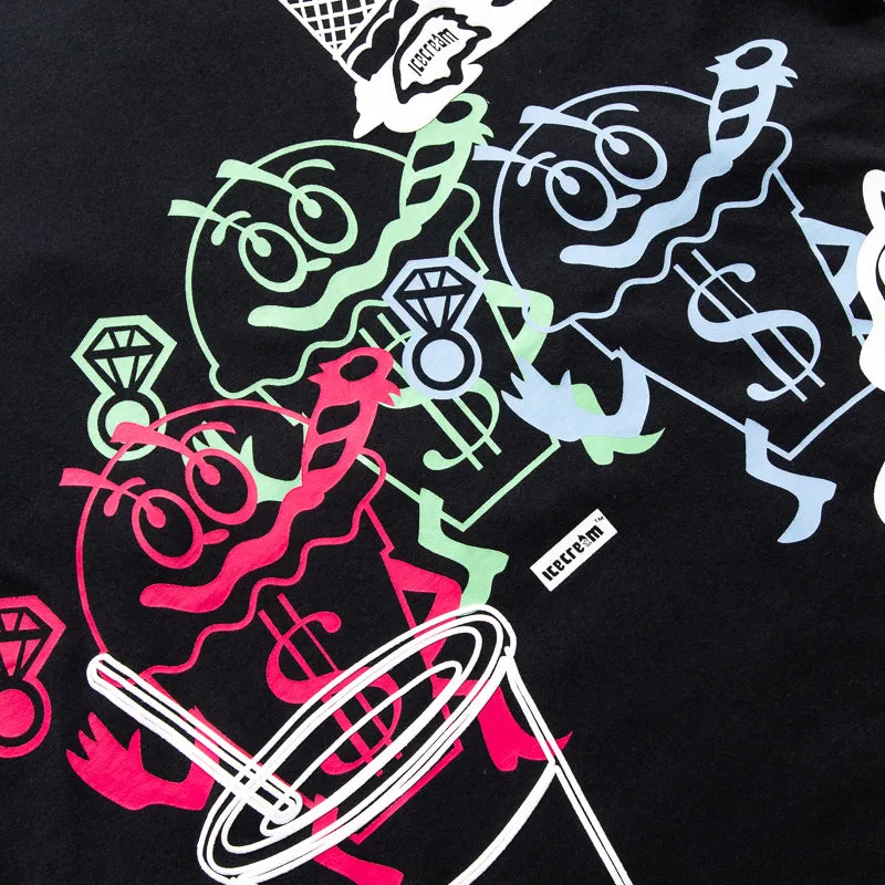 cardigan silhouette Ice Cream The Gang Knit Tee - Stretch Limo