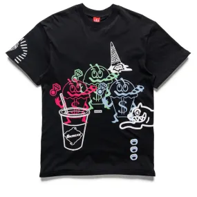 Curvy Fit practicality Ice Cream The Gang Knit Tee - Stretch Limo