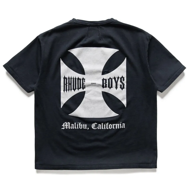 Rhude Boys Tee - Vintage Black Breathable Design