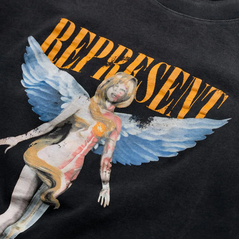 Represent Reborn L/S Tee - Aged Black Bow Tailored Fit