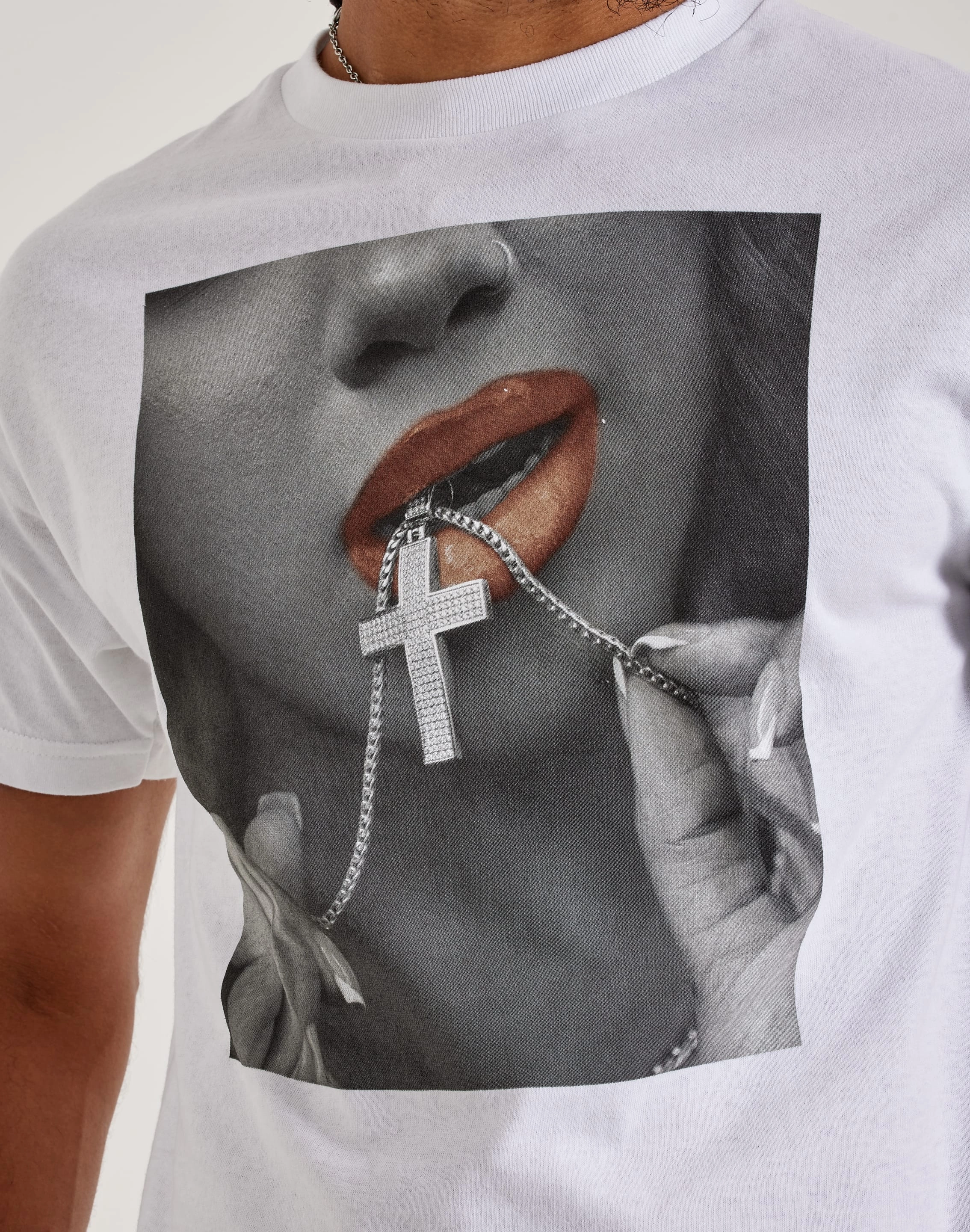 Popular Demand Diamond Cross Tee Teen Fresh