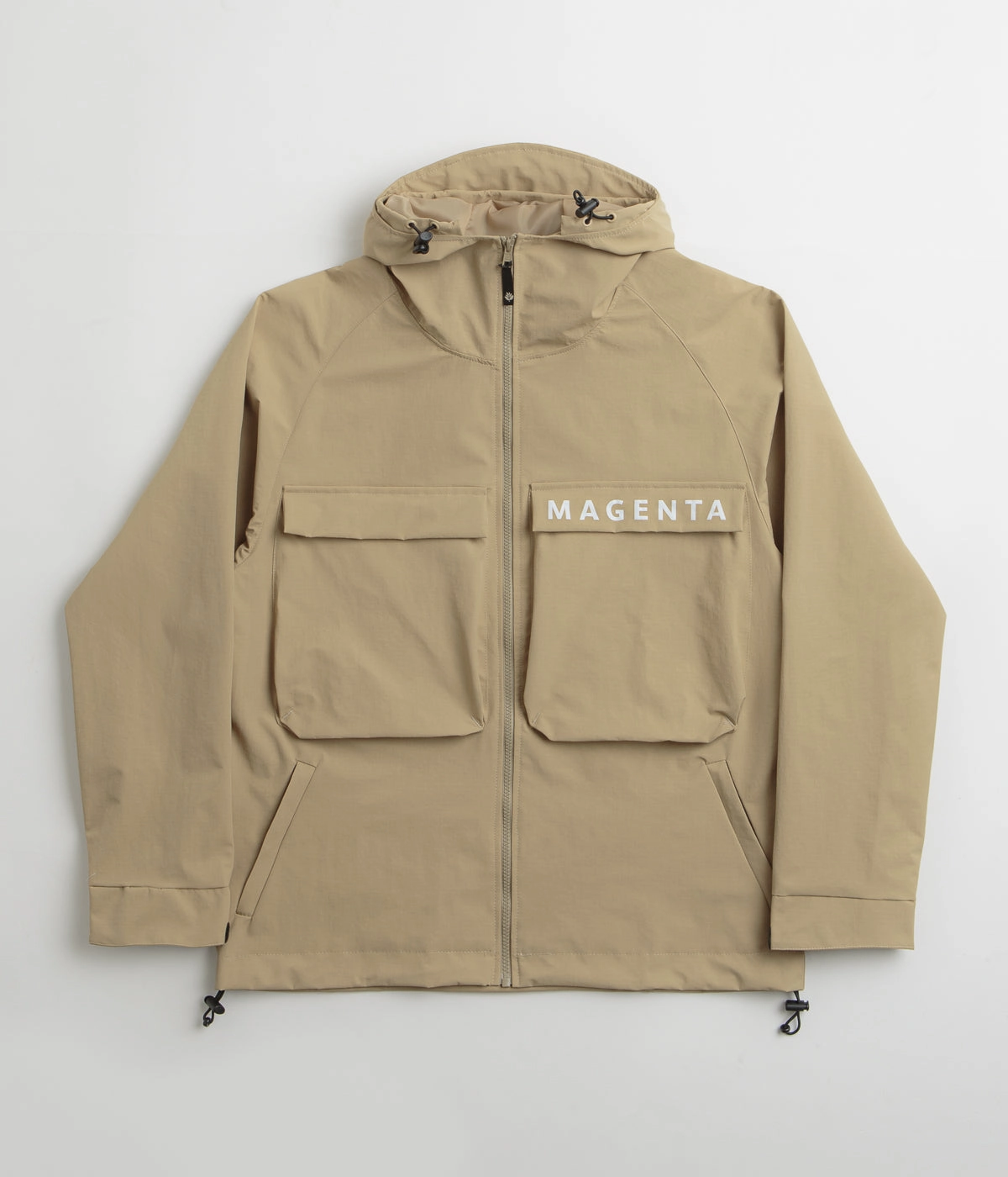 Cool Climate Magenta Storm Parka - Beige