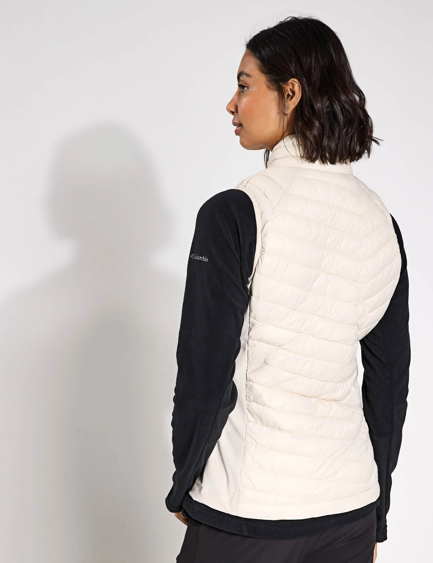 Powder Pass II Hybrid Puffer Gilet - Dark Stone Canvas Make